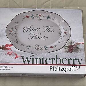 Pfaltgraff Winterberry Bless This House plate